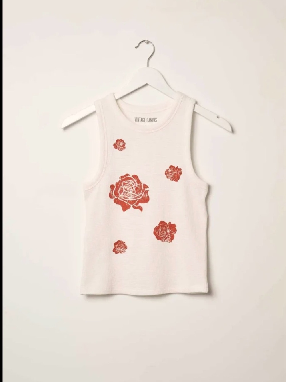 Vintage Canvas flower tank